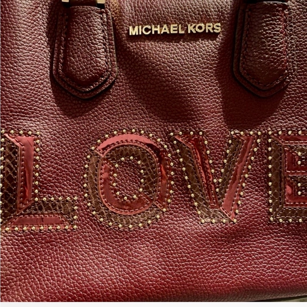 EUC Michael Kors Red ‘Adele’ messenger crossbody - Picture 2 of 11